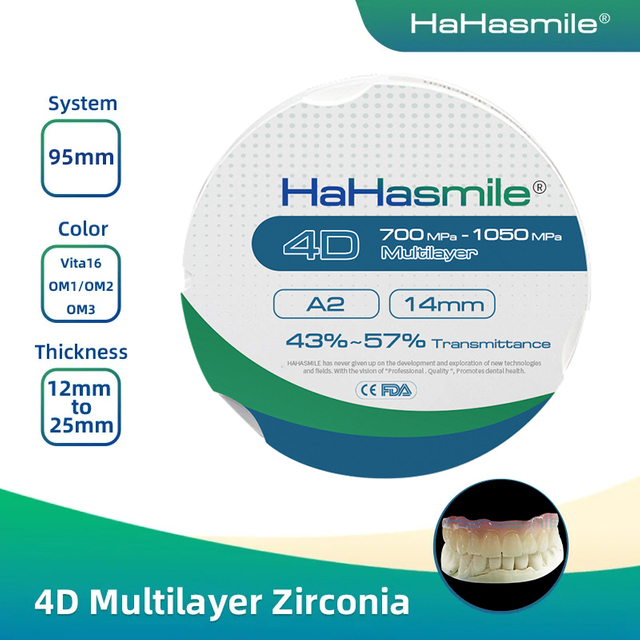 95mm 4D 多層ジルコニア ブロック
